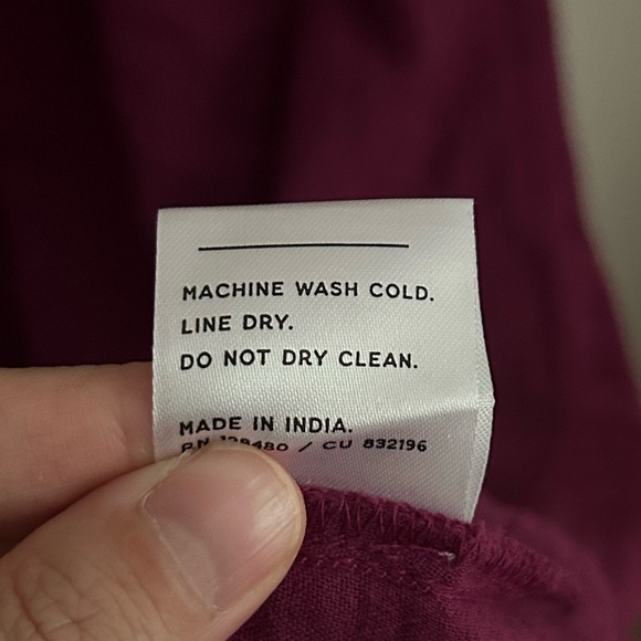 Pact Coastal Double Gauze Short Sleeve Gauzy Dress Size XXL Sangria - Picture 6 of 7